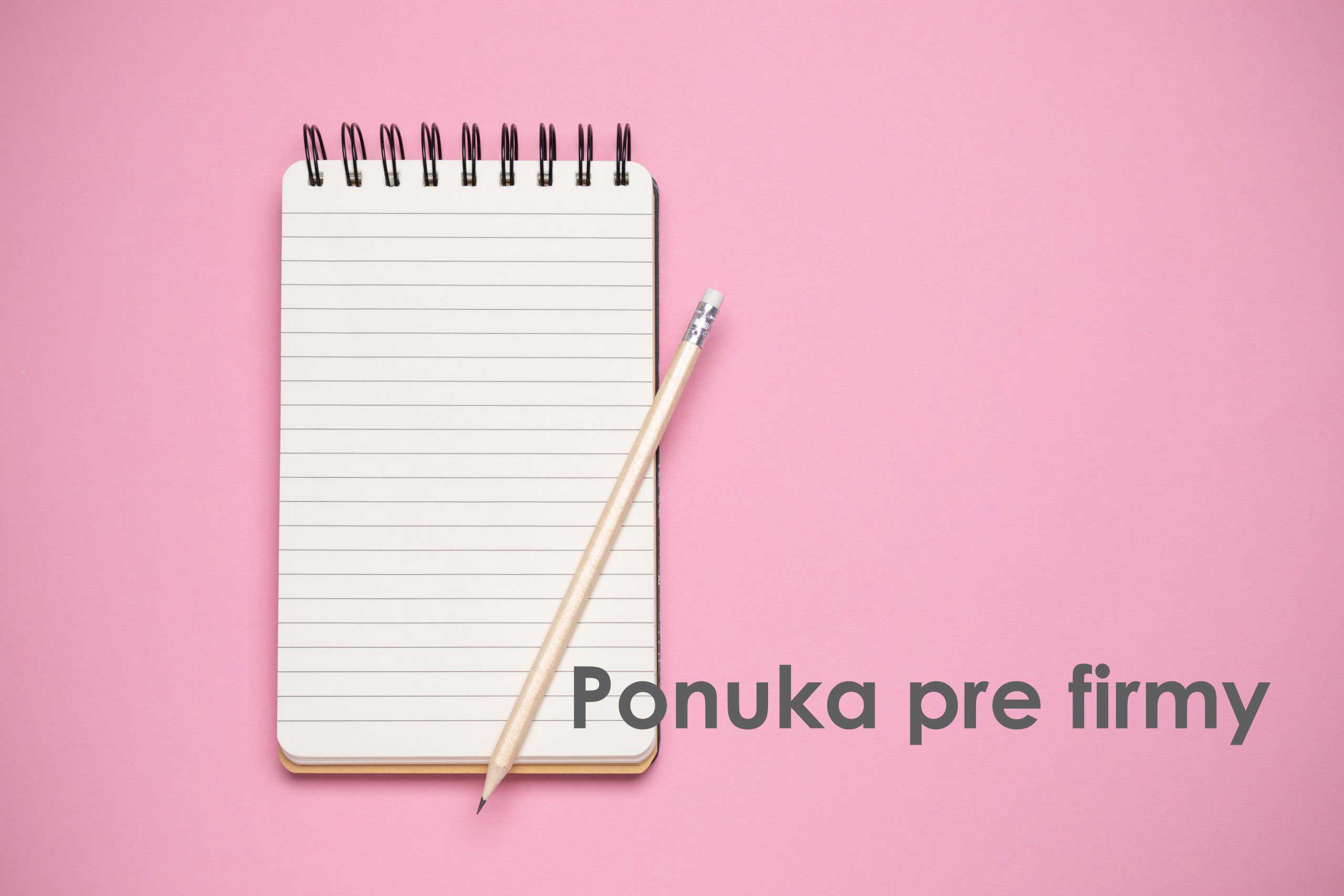Ponuka pre firmy