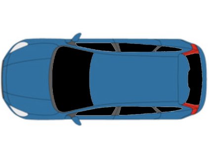 Okno Volvo V60 Sada