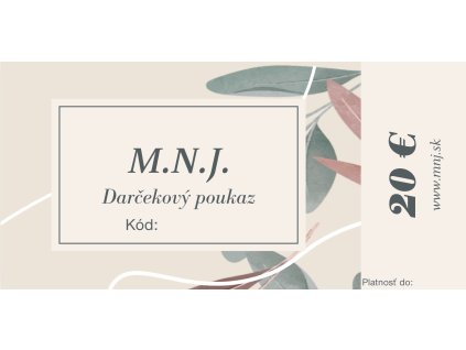 MNJ Poukaz 20