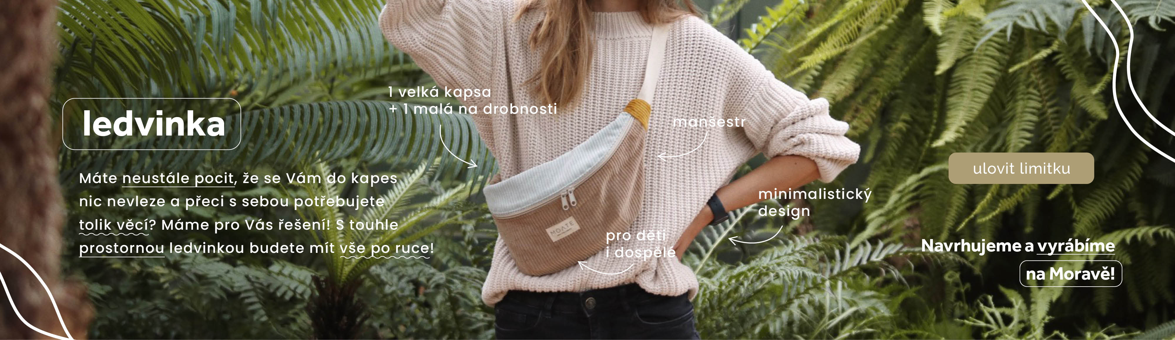 Taky máte problém s kapsami? Těch prostě nikdy není dost. A přitom máte tolik věcí, co s sebou potřebujete. Jestli se v tomhle vidíte, je tahle ledvinka šitá přesně pro Vás!