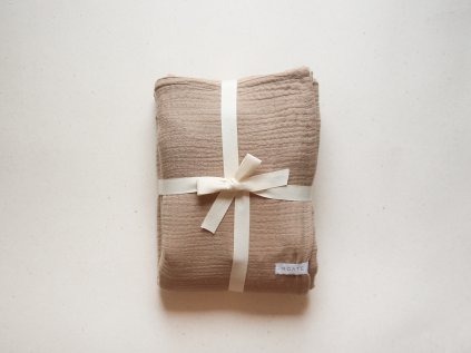 mušelínová deka latté