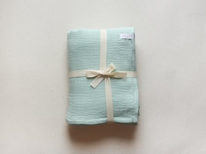 mušelínová deka máta