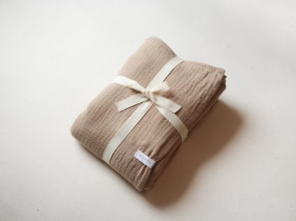 mušelínová deka 135/180 latté