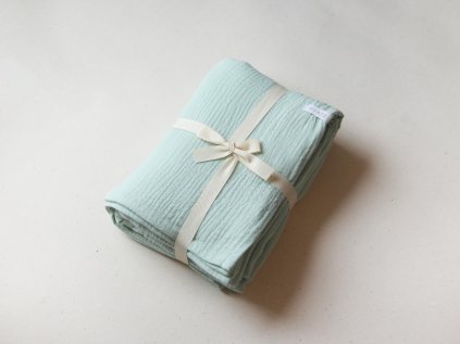 mušelínová deka 135/180 máta