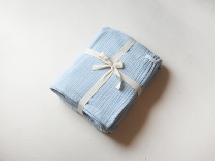 mušelínová deka 135/180 modrá