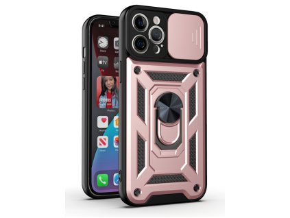Ochranný kryt pro iPhone 12 - Mercury, Camera Slide Rose