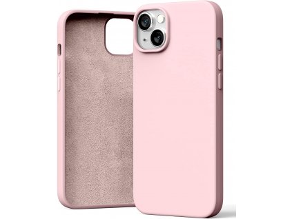 Ochranný kryt pro iPhone 14 PLUS - Mercury, Silicone Pink Sand
