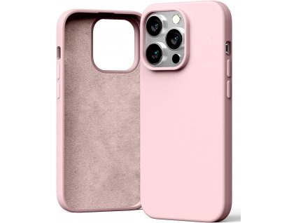 Ochranný kryt pro iPhone 14 Pro - Mercury, Silicone Pink Sand