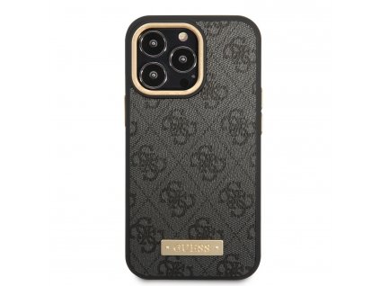 Ochranný kryt pro iPhone 13 Pro - Guess, 4G Magnetic Back Black