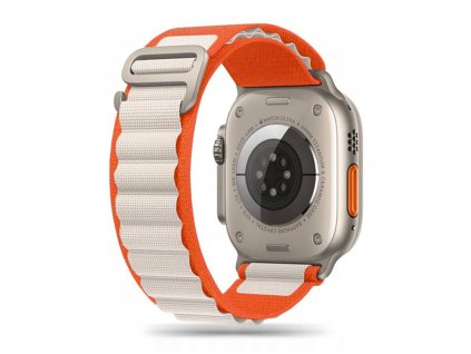 Řemínek pro Apple Watch 42mm / 44mm / 45mm / 49mm - Tech-Protect, Nylon Pro Orange/Mousy