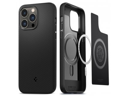 Ochranný kryt pro iPhone 14 Pro - Spigen, Mag Armor Matte Black