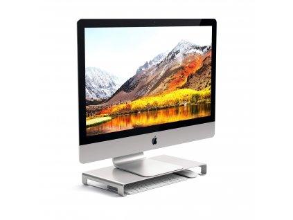 Podstavec pod MacBook / monitor - Satechi, Slim Aluminum Monitor Stand Silver