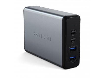 Univerzální síťová nabíječka - Satechi, 108W Dual TYPE-C PD