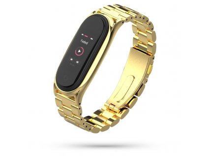 Řemínek pro Xiaomi Mi Band 5 / 6 - Tech-Protect, Stainless Gold