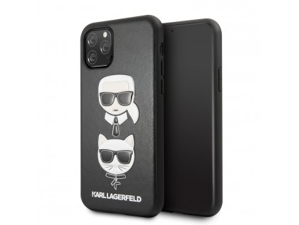 Ochranný kryt na iPhone 11 - Karl Lagerfeld, Choupette Cover Black