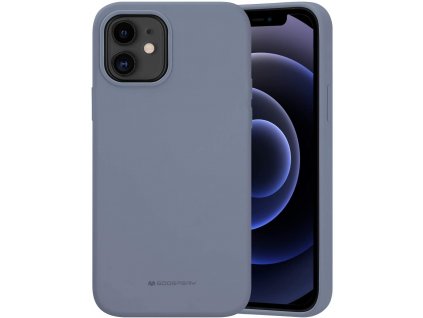 Ochranný kryt pro iPhone 12 / 12 Pro - Mercury, Silicone Lavender Gray