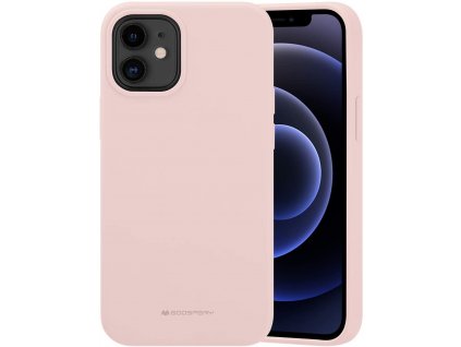 Ochranný kryt pro iPhone 12 mini - Mercury, Silicone Pink Sand