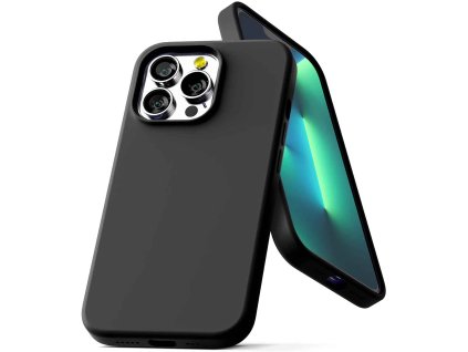 Ochranný kryt pro iPhone 13 Pro - Mercury, Silicone Black