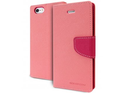 Pouzdro / kryt pro Apple iPhone 6 / 6S - Mercury, Fancy Diary Pink/Hotpink