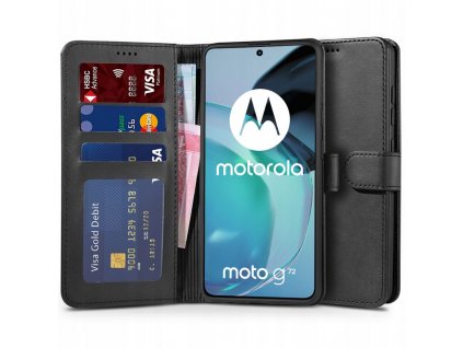 Ochranné pouzdro pro Motorola Moto G72 - Tech-Protect, Wallet Black