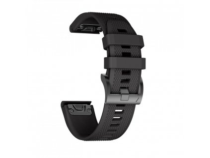 Řemínek pro Garmin Fenix 5 / 6 / 6 PRO / 7 - Tech-Protect, Smooth Black