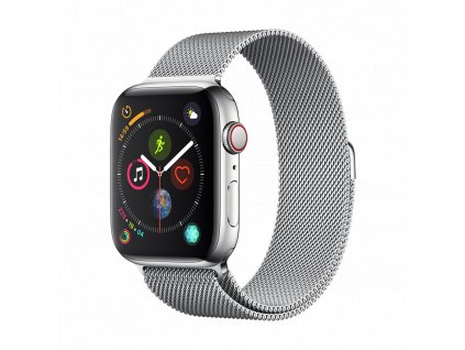 Řemínek pro Apple Watch 42mm / 44mm / 45mm / 49mm - Devia, Milanese Silver