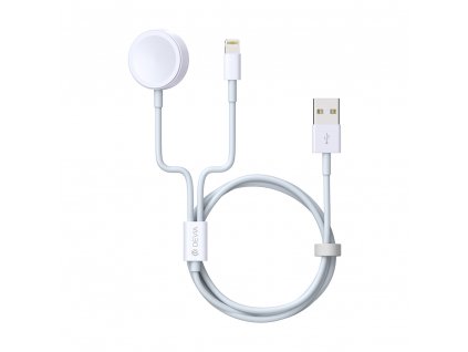 Nabíjecí kabel pro iPhone a Apple Watch - Devia, Smart 2in1