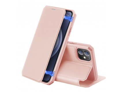 Knížkové pouzdro na iPhone 12 mini - DuxDucis, SkinX Pink