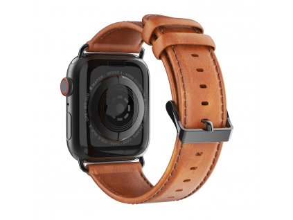 Kožený pásek / řemínek pro Apple Watch 38mm / 40mm / 41mm - DuxDucis, Business Brown