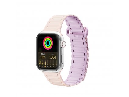 Řemínek pro Apple Watch 38mm / 40mm / 41mm - DuxDucis, Armor Pink/Purple