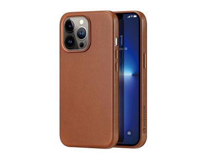 Kožený kryt na iPhone 13 Pro - DuxDucis, Naples with MagSafe Brown