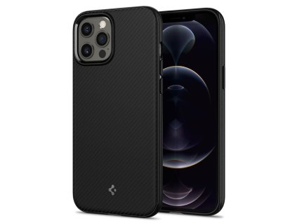 Ochranný kryt pro iPhone 12 / 12 Pro - Spigen, MagArmor Black