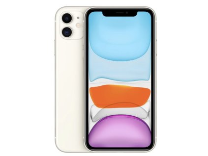 iPhone 11 - bez Face ID 64GB - Bílý  Stav C - Uspokojivý