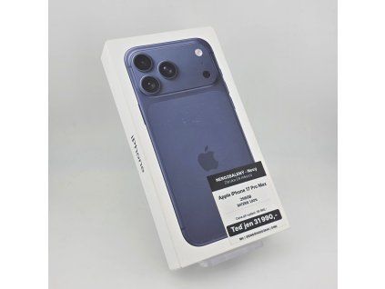 Apple iPhone 17 Pro Max 256GB - Modrá  Nerozbalený