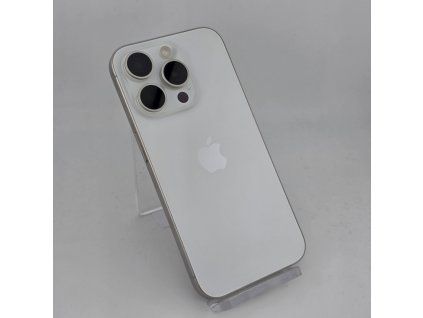 iPhone 15 Pro 128GB - Bílá  Stav C - Uspokojivý