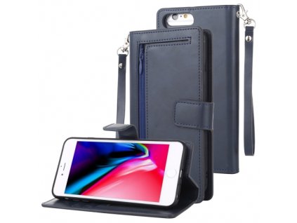 Knížkové pouzdro na iPhone 6 Plus / 6S Plus / 7 Plus / 8 Plus - Mercury, Detachable Diary Navy