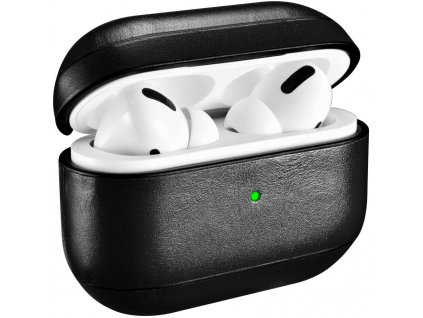 Kožené pouzdro na sluchátka AirPods Pro - iCarer, Vintage Black