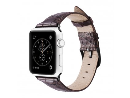 Kožený pásek / řemínek pro Apple Watch 42mm / 44mm / 45mm / 49mm - DuxDucis, Luxury Brown