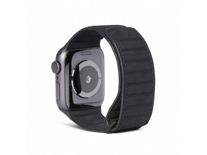 Kožený řemínek pro Apple Watch 38mm / 40mm / 41mm - Decoded, Traction Black