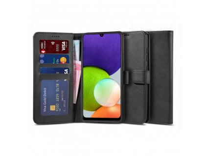 Ochranné pouzdro na Samsung Galaxy A22 5G - Tech-Protect, Wallet 2 Black