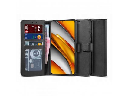 Ochranné pouzdro na Xiaomi Poco F3 / Mi 11i - Tech-Protect, Wallet 2 Black