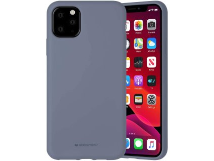 Ochranný kryt pro iPhone 11 Pro MAX - Mercury, Silicone Lavender Gray