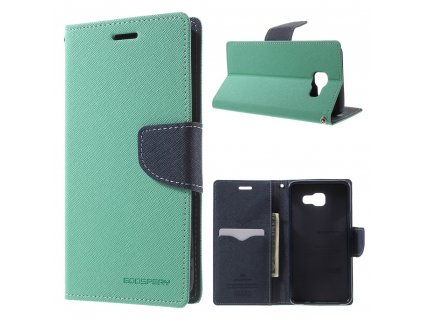 Pouzdro / kryt pro Samsung GALAXY A5 (2016) A510 - Mercury, Fancy Diary Mint/Navy