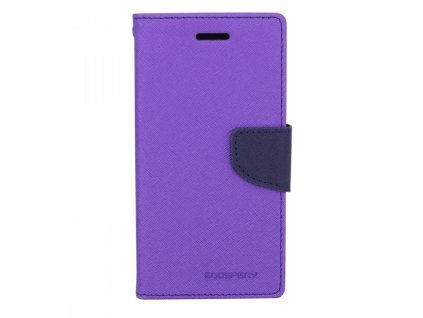 Pouzdro / kryt pro Samsung GALAXY A8 (2018) A530F - Mercury, Fancy Diary Purple/Navy