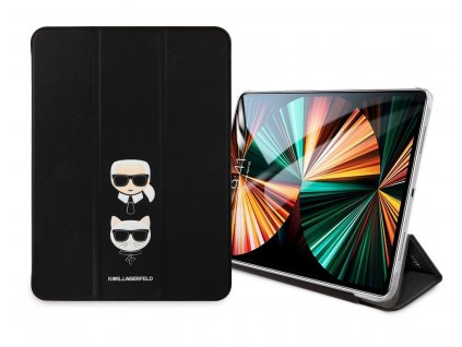 Pouzdro pro iPad Pro 12.9 (2020/2021) - Karl Lagerfeld, Karl and Choupette Black