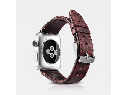 Řemínek pro Apple Watch 38mm / 40mm / 41mm - iCarer, Classic Wine