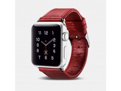 Řemínek pro Apple Watch 38mm / 40mm / 41mm - iCarer, Vintage Red