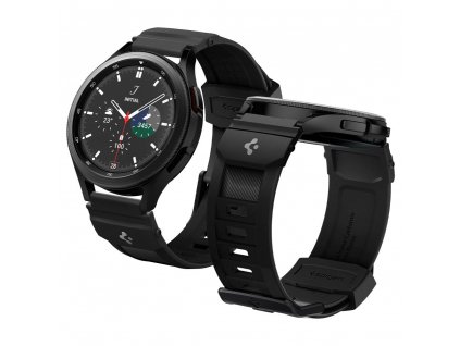 Řemínek pro Samsung Galaxy Watch 40mm / 42mm / 44mm / 46mm / Active 2 44mm - Spigen, Rugged Band Black