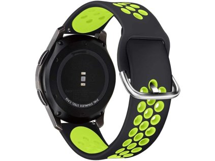Řemínek pro Samsung Galaxy Watch 45mm - Tech-Protect, Softband Black/Lime