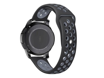 Řemínek pro Samsung Galaxy Watch 46mm - Tech-Protect, Softband Black/Gray